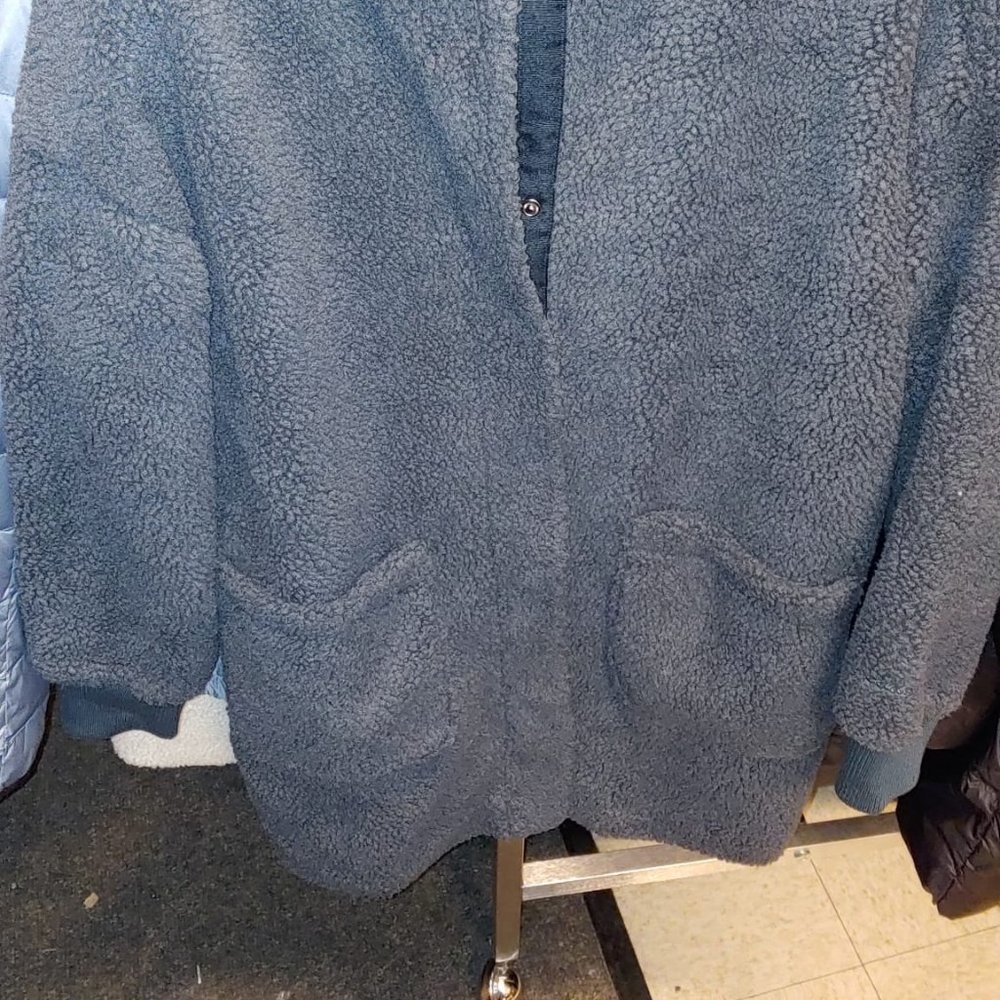 EDDIE BAUER Women Fleece  Lynden Fleece Jacket-- Green Teal - Picture 8 of 10